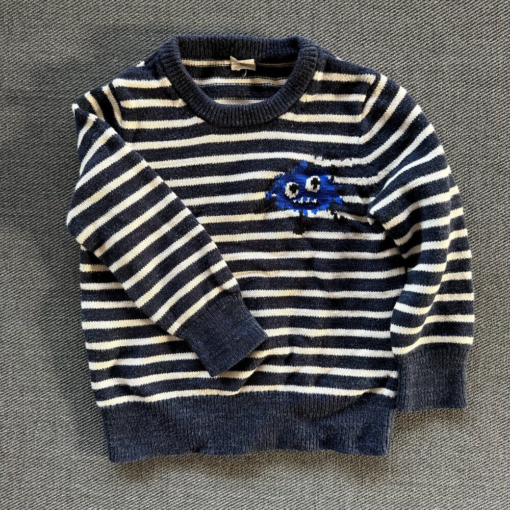 J.Crew Boy Cotton Monster Sweater Size 3